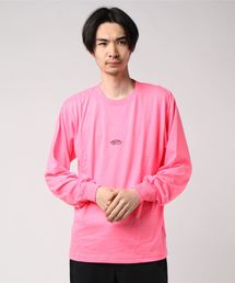 VANS ヴァンズ SK8OTW Neon Color L/S T-Shirt ロングスリーブTシャツ VA19SS-MT08 19SP N-PINK
