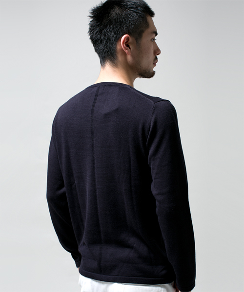 NANO universe（ナノユニバース）の「高機能スリーミックスニット（ニット/セーター・メンズ・ブラック/ライトグリーン/ネイビー/ロイヤルブルー/イエロー/ピンク・SMALL/LARGE/X-LARGE/MEDIUM）」の16枚目の写真