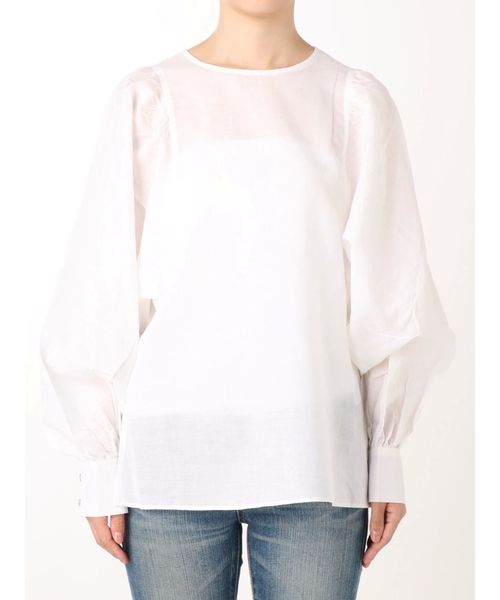 Ungrid（アングリッド）の「スリーブボリュームブラウス（シャツ/ブラウス・レディース・オレンジ/ブラック/オフホワイト・FREE）」の12枚目の写真