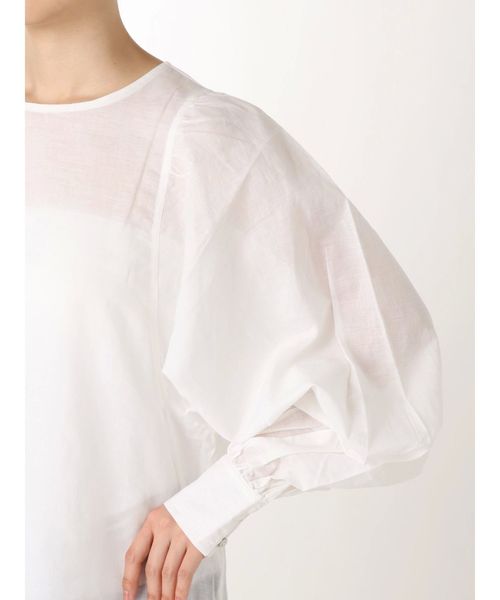 Ungrid（アングリッド）の「スリーブボリュームブラウス（シャツ/ブラウス・レディース・オレンジ/ブラック/オフホワイト・FREE）」の8枚目の写真