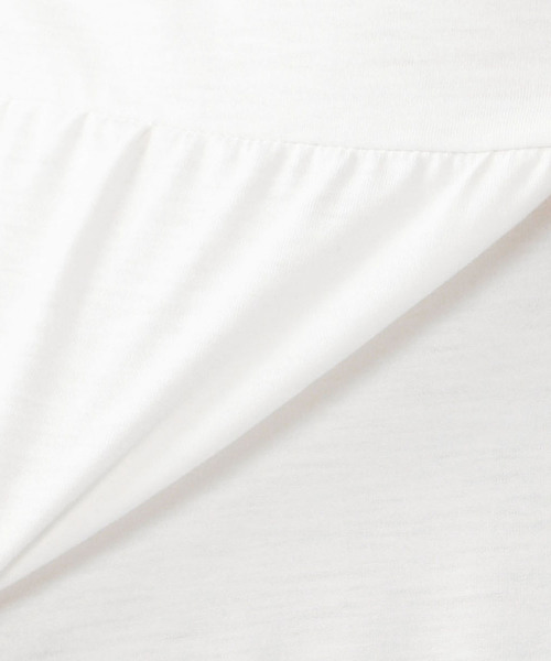 A/C DESIGN BY ALPHA CUBIC(エーシーデザインバイアルファキュービック)の「【COOLER TOUCH&UV CUTシリーズ】ティアードプルオーバー(Tシャツ/カットソー・レディース・ホワイト/ブルー/ブラック・L size/M size)」の15枚目の写真