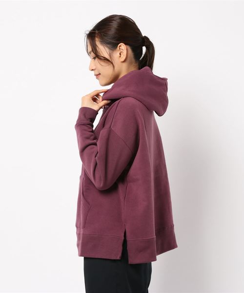 GeeRA（ジーラ）の「裏起毛スリット入りワイドパーカー（パーカー・レディース・ブラック/パープル/モカ/ブルー・SMALL/MEDIUM/LARGE/X-LARGE/XX-LARGE）」の5枚目の写真