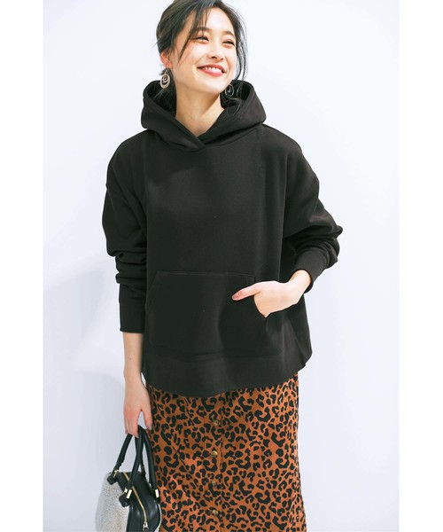 GeeRA（ジーラ）の「裏起毛スリット入りワイドパーカー（パーカー・レディース・ブラック/パープル/モカ/ブルー・SMALL/MEDIUM/LARGE/X-LARGE/XX-LARGE）」の10枚目の写真