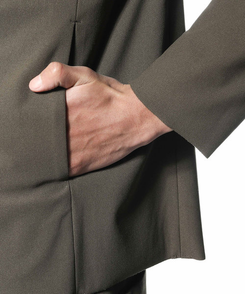 ATTACHMENT（アタッチメント）の「スーパーストレッチメリルハイテンションツイル　３Bジャケット（テーラードジャケット・メンズ・グリーン系その他/ブラック・1/2/3）」の9枚目の写真