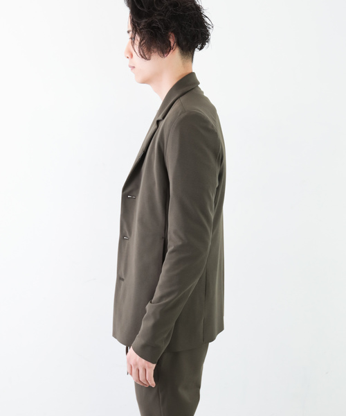 ATTACHMENT（アタッチメント）の「スーパーストレッチメリルハイテンションツイル　３Bジャケット（テーラードジャケット・メンズ・グリーン系その他/ブラック・1/2/3）」の11枚目の写真