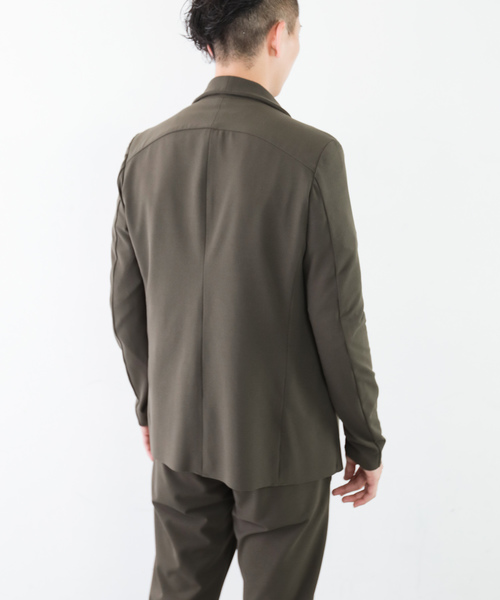 ATTACHMENT（アタッチメント）の「スーパーストレッチメリルハイテンションツイル　３Bジャケット（テーラードジャケット・メンズ・グリーン系その他/ブラック・1/2/3）」の12枚目の写真