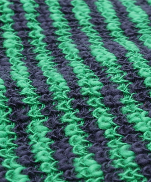 WEGO（ウィゴー）の「WEGO/ボーダーニットキャップ（ニットキャップ/ビーニー・メンズ・ベージュ/グリーン/ネイビー・FREE）」の7枚目の写真