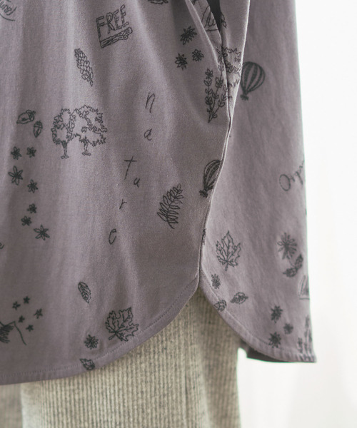 PUAL CE CIN(ピュアルセシン)の「Organic Grunge 刺繍チュニック(Tシャツ/カットソー・レディース・ベージュ/グレー/モカ/ナチュラル・FREE)」の17枚目の写真