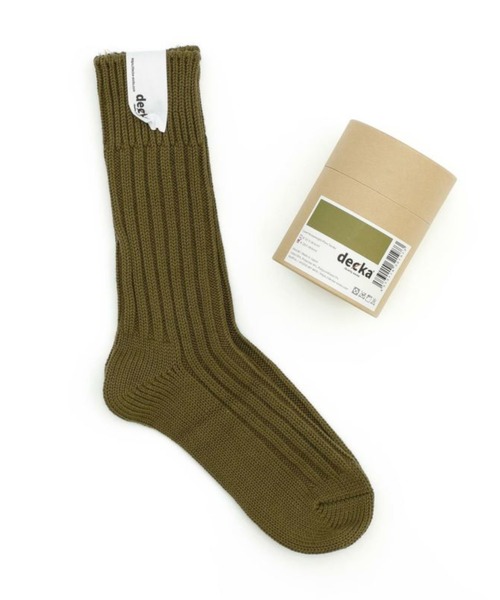 HIGHTIDE(ハイタイド)の「decka quality socks Cased heavy weight plain socks デカ クォリティソックス リブソックス 靴下 レディース 22~24.5cm(ソックス/靴下・レディース・ホワイト/ブラック/レッド/パープル/イエロー/ヘザーグレー/オリーブ・FREE)」の4枚目の写真