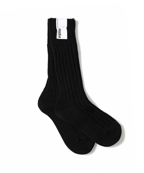 HIGHTIDE(ハイタイド)の「decka quality socks Cased heavy weight plain socks デカ クォリティソックス リブソックス 靴下 レディース 22~24.5cm(ソックス/靴下・レディース・ホワイト/ブラック/レッド/パープル/イエロー/ヘザーグレー/オリーブ・FREE)」の2枚目の写真