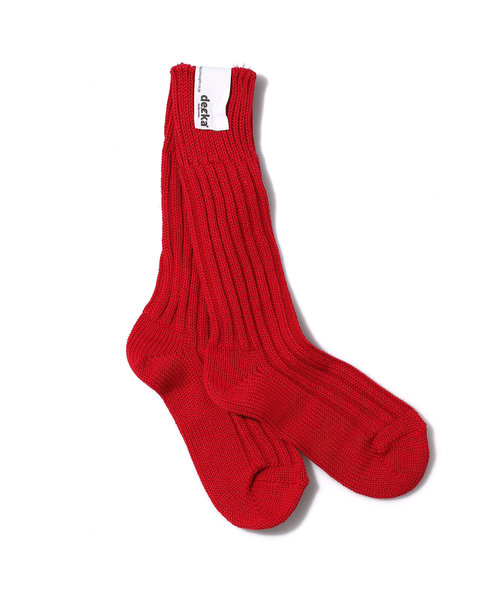 HIGHTIDE(ハイタイド)の「decka quality socks Cased heavy weight plain socks デカ クォリティソックス リブソックス 靴下 レディース 22~24.5cm(ソックス/靴下・レディース・ホワイト/ブラック/レッド/パープル/イエロー/ヘザーグレー/オリーブ・FREE)」の8枚目の写真