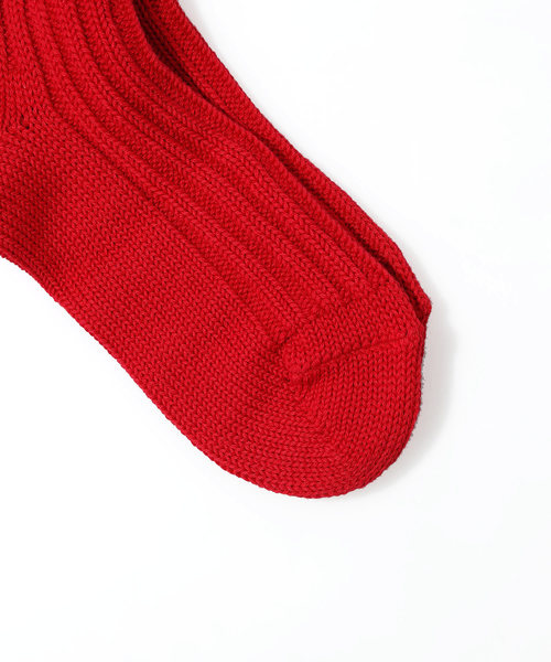 HIGHTIDE(ハイタイド)の「decka quality socks Cased heavy weight plain socks デカ クォリティソックス リブソックス 靴下 レディース 22~24.5cm(ソックス/靴下・レディース・ホワイト/ブラック/レッド/パープル/イエロー/ヘザーグレー/オリーブ・FREE)」の13枚目の写真