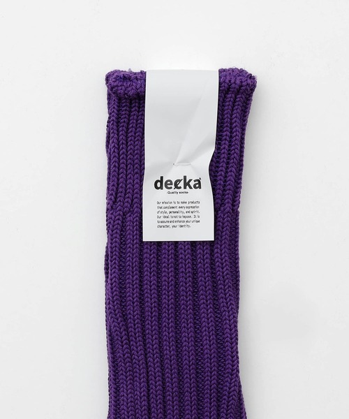 HIGHTIDE(ハイタイド)の「decka quality socks Cased heavy weight plain socks デカ クォリティソックス リブソックス 靴下 レディース 22~24.5cm(ソックス/靴下・レディース・ホワイト/ブラック/レッド/パープル/イエロー/ヘザーグレー/オリーブ・FREE)」の22枚目の写真