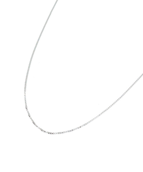 blackdia by 7JEWELRY（ブラックダイヤバイセブンジュエリー）の「blackdia by 7JEWELRY ベネチアンチェーンネックレス1mm（ネックレス・レディース・シルバー・40cm/50cm/45cm）」の2枚目の写真