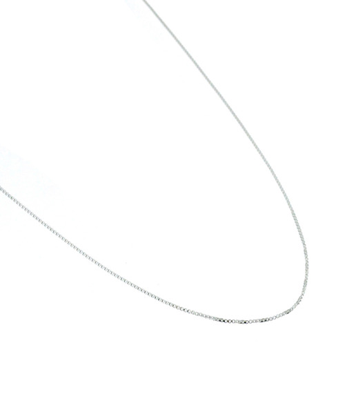 blackdia by 7JEWELRY（ブラックダイヤバイセブンジュエリー）の「blackdia by 7JEWELRY ベネチアンチェーンネックレス1mm（ネックレス・レディース・シルバー・40cm/50cm/45cm）」の7枚目の写真