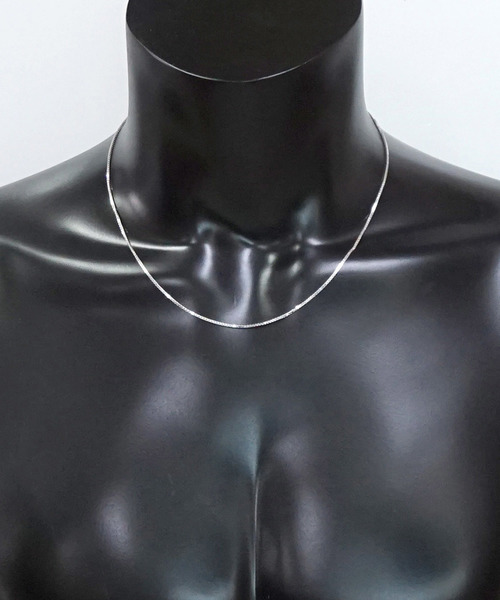 blackdia by 7JEWELRY（ブラックダイヤバイセブンジュエリー）の「blackdia by 7JEWELRY ベネチアンチェーンネックレス1mm（ネックレス・レディース・シルバー・40cm/50cm/45cm）」の9枚目の写真