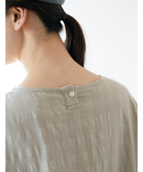 Sunny clouds（サニークラウズ）の「サニークラウズ　ｆｅａｔ．Ｓｈｕｔｔｌｅ　Ｎｏｔｅｓ　ｋａｚｕｍｉのよく見たらチェックのワンピース〈レディース〉（ワンピース・レディース・ベージュ・MEDIUM/LARGE/X-LARGE/XX-LARGE/NM）」の6枚目の写真