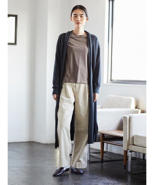 AMERICAN HOLIC（アメリカンホリック）の「クルーネックゆるカットプルオーバー＊（Tシャツ/カットソー・レディース・チャコールグレー/ベージュ/ブラウン/カーキ/アイボリー/ブラック系その他4/グレー系その他4/ブルー系その他2・M/L）」の16枚目の写真