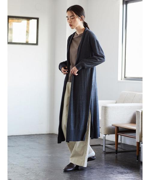 AMERICAN HOLIC（アメリカンホリック）の「クルーネックゆるカットプルオーバー＊（Tシャツ/カットソー・レディース・チャコールグレー/ベージュ/ブラウン/カーキ/アイボリー/ブラック系その他4/グレー系その他4/ブルー系その他2・M/L）」の19枚目の写真