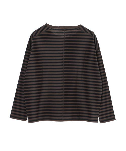 AMERICAN HOLIC（アメリカンホリック）の「クルーネックゆるカットプルオーバー＊（Tシャツ/カットソー・レディース・チャコールグレー/ベージュ/ブラウン/カーキ/アイボリー/ブラック系その他4/グレー系その他4/ブルー系その他2・M/L）」の9枚目の写真