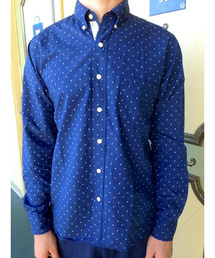 SPACE DANDY | 【melple】　ＳＦドット インディゴタイプライターBDシャツ(シャツ/ブラウス)