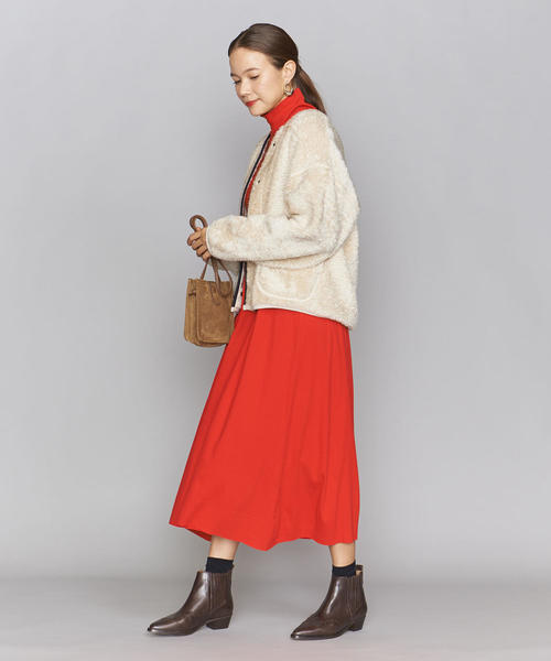 BEAUTY&YOUTH UNITED ARROWS（ビューティーアンドユースユナイテッドアローズ）の「BY パイピングボアブルゾン（ブルゾン・レディース・オフホワイト/モカ・FREE）」の13枚目の写真