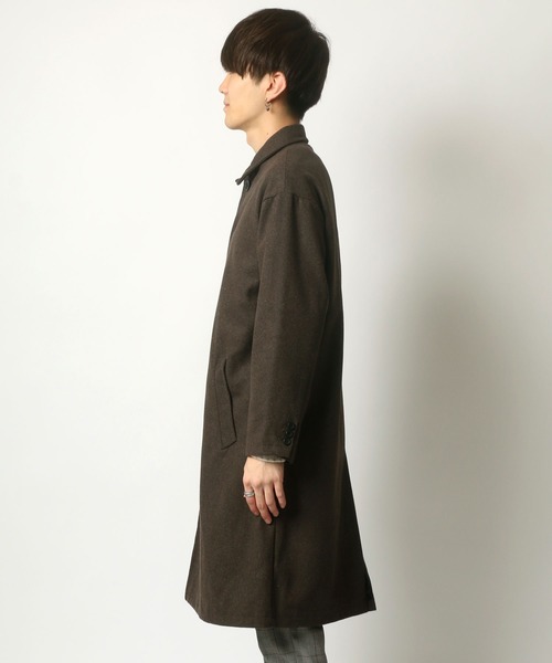 SITRY（シトリー）の「メルトンBIGステンカラーコート/バルカラーコート（ステンカラーコート・メンズ・ブラック/モカ/グレー系その他/ベージュ系その他・M/L/LL）」の5枚目の写真