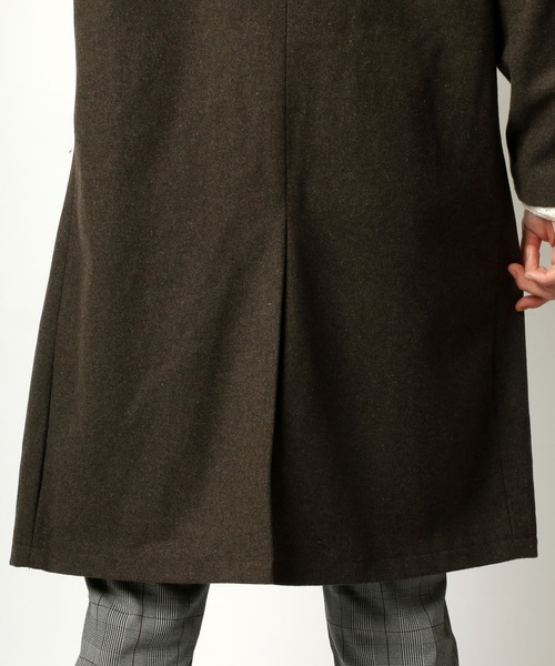 SITRY（シトリー）の「メルトンBIGステンカラーコート/バルカラーコート（ステンカラーコート・メンズ・ブラック/モカ/グレー系その他/ベージュ系その他・M/L/LL）」の10枚目の写真