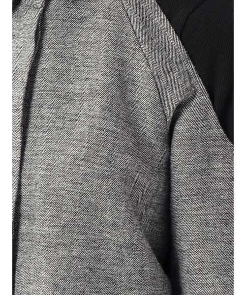 EMODA（エモダ）の「ヘリンボーンバストレイヤー2WAYトップ（シャツ/ブラウス・レディース・ベージュ/グレー/ブラック・FREE）」の20枚目の写真