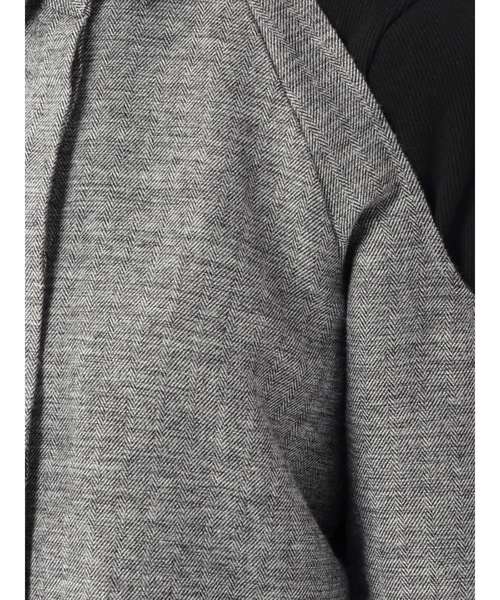 EMODA（エモダ）の「ヘリンボーンバストレイヤー2WAYトップ（シャツ/ブラウス・レディース・ベージュ/グレー/ブラック・FREE）」の21枚目の写真