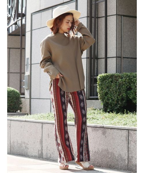 Ungrid（アングリッド）の「エスニックフレアパンツ（その他パンツ・レディース・レッド/ブルー・FREE）」の7枚目の写真