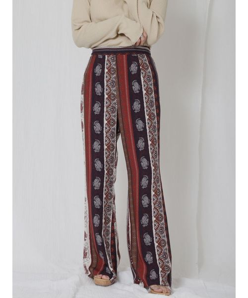 Ungrid（アングリッド）の「エスニックフレアパンツ（その他パンツ・レディース・レッド/ブルー・FREE）」の8枚目の写真