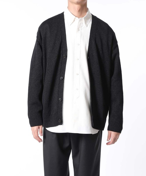 ADAM ET ROPE'（アダムエロペ）の「【山形ニット】和紙リネン天竺カーディガン（カーディガン/ボレロ・メンズ・スミクロ/ライトグリーン・L/M）」の5枚目の写真