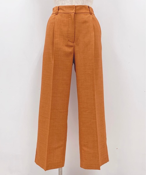 PICCIN(ピッチン)の「バックスリットストレートパンツ(その他パンツ・レディース・オフホワイト/オレンジ/ライトグリーン・M)」の12枚目の写真