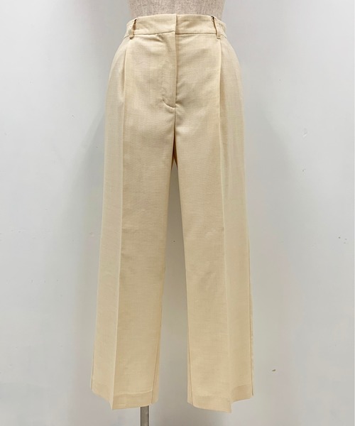 PICCIN(ピッチン)の「バックスリットストレートパンツ(その他パンツ・レディース・オフホワイト/オレンジ/ライトグリーン・M)」の7枚目の写真