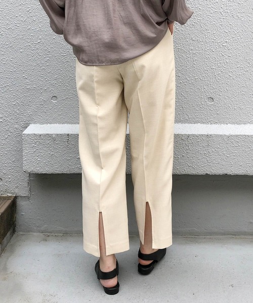 PICCIN(ピッチン)の「バックスリットストレートパンツ(その他パンツ・レディース・オフホワイト/オレンジ/ライトグリーン・M)」の19枚目の写真
