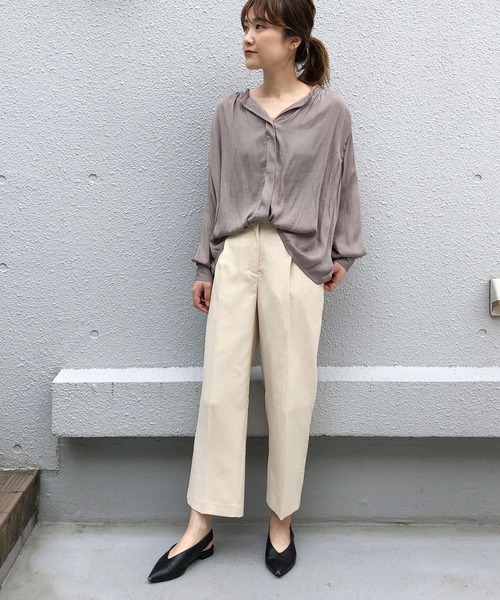 PICCIN(ピッチン)の「バックスリットストレートパンツ(その他パンツ・レディース・オフホワイト/オレンジ/ライトグリーン・M)」の15枚目の写真