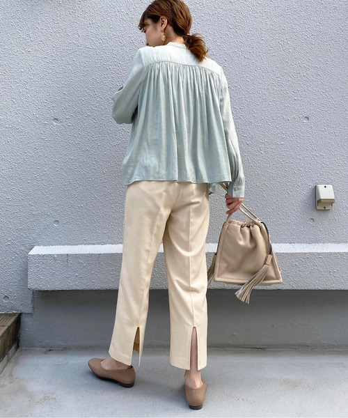 PICCIN(ピッチン)の「バックスリットストレートパンツ(その他パンツ・レディース・オフホワイト/オレンジ/ライトグリーン・M)」の16枚目の写真