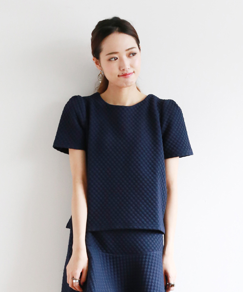 BEAMS LIGHTS Women's（ビームスライツ ウィメンズ）の「BEAMS LIGHTS / スタンプジャージ プルオーバー（Tシャツ/カットソー・レディース・オフホワイト/ブラック/ブルー・38/36）」の3枚目の写真