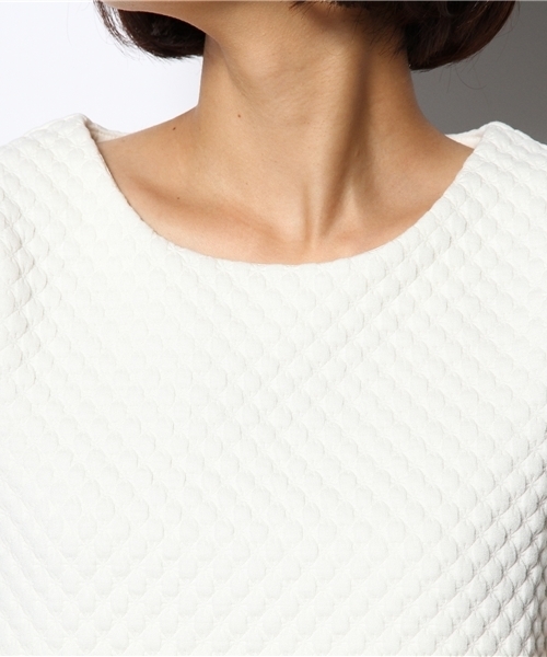 BEAMS LIGHTS Women's（ビームスライツ ウィメンズ）の「BEAMS LIGHTS / スタンプジャージ プルオーバー（Tシャツ/カットソー・レディース・オフホワイト/ブラック/ブルー・38/36）」の8枚目の写真