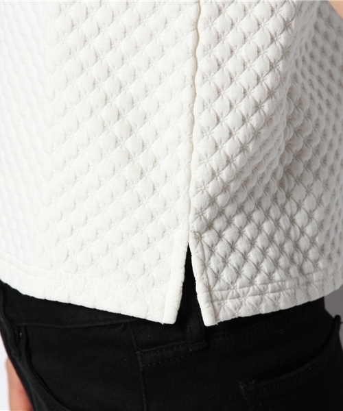 BEAMS LIGHTS Women's（ビームスライツ ウィメンズ）の「BEAMS LIGHTS / スタンプジャージ プルオーバー（Tシャツ/カットソー・レディース・オフホワイト/ブラック/ブルー・38/36）」の10枚目の写真