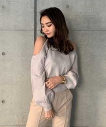 ENVYM | オープンショルダーショートＮＫＩＴ(ニット/セーター)