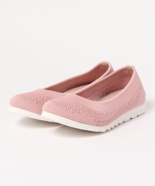 あしながおじさん(アシナガオジサン)の「〈あしながおじさん〉ニットフラットシューズ(スリッポン・レディース・ブラック/ホワイト/グレー/グリーン/ピンク/イエロー・22.5cm/23.0cm/23.5cm/24.0cm/24.5cm)」の6枚目の写真