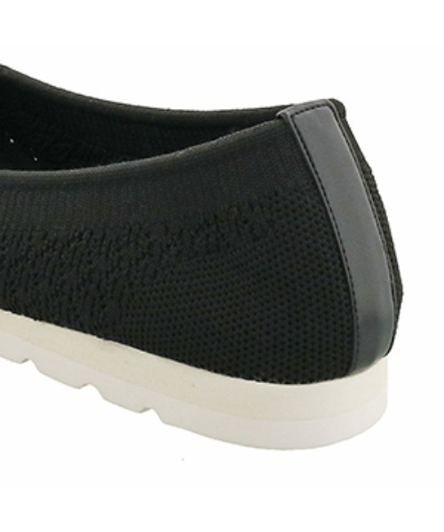 あしながおじさん(アシナガオジサン)の「〈あしながおじさん〉ニットフラットシューズ(スリッポン・レディース・ブラック/ホワイト/グレー/グリーン/ピンク/イエロー・22.5cm/23.0cm/23.5cm/24.0cm/24.5cm)」の11枚目の写真