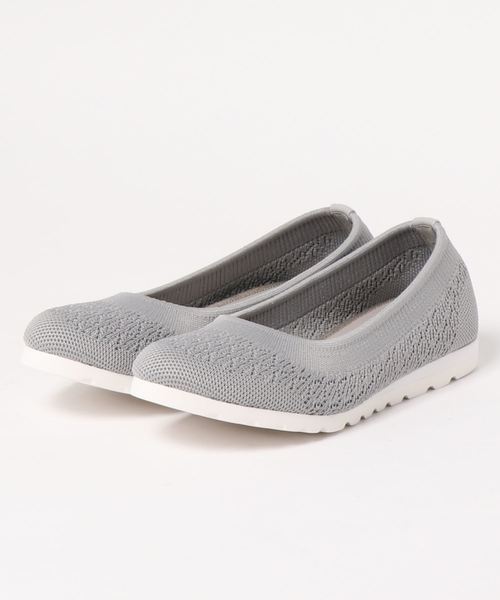 あしながおじさん(アシナガオジサン)の「〈あしながおじさん〉ニットフラットシューズ(スリッポン・レディース・ブラック/ホワイト/グレー/グリーン/ピンク/イエロー・22.5cm/23.0cm/23.5cm/24.0cm/24.5cm)」の15枚目の写真