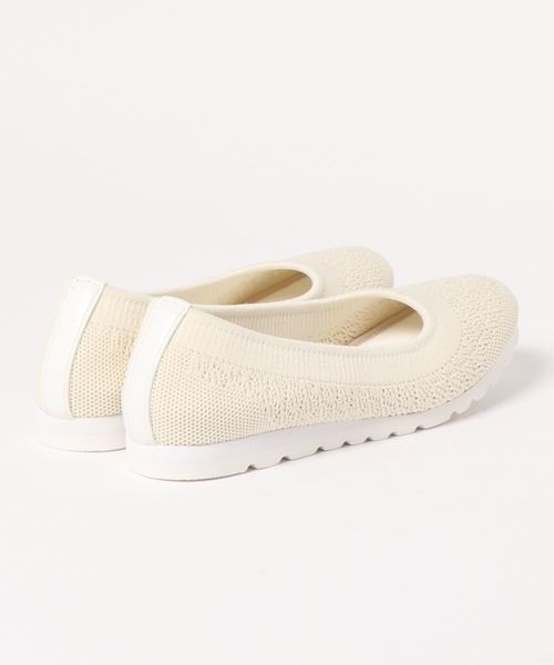 あしながおじさん(アシナガオジサン)の「〈あしながおじさん〉ニットフラットシューズ(スリッポン・レディース・ブラック/ホワイト/グレー/グリーン/ピンク/イエロー・22.5cm/23.0cm/23.5cm/24.0cm/24.5cm)」の13枚目の写真