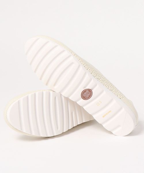 あしながおじさん(アシナガオジサン)の「〈あしながおじさん〉ニットフラットシューズ(スリッポン・レディース・ブラック/ホワイト/グレー/グリーン/ピンク/イエロー・22.5cm/23.0cm/23.5cm/24.0cm/24.5cm)」の12枚目の写真