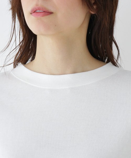 grove(グローブ)の「裾ラウンドスリットビッグTシャツ(Tシャツ/カットソー・レディース・オフホワイト/グリーン・02/03)」の9枚目の写真