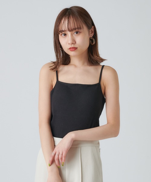 mystic（ミスティック）の「パット付きキャミソール（キャミソール・レディース・ブラック/ホワイト/ベージュ/ブラウン・FREE）」の3枚目の写真