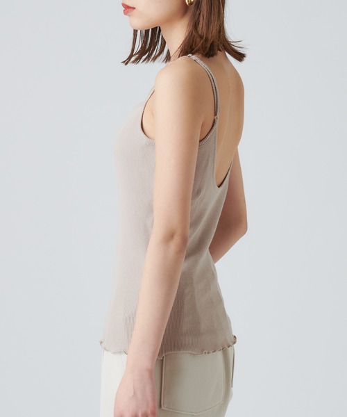 mystic（ミスティック）の「パット付きキャミソール（キャミソール・レディース・ブラック/ホワイト/ベージュ/ブラウン・FREE）」の6枚目の写真